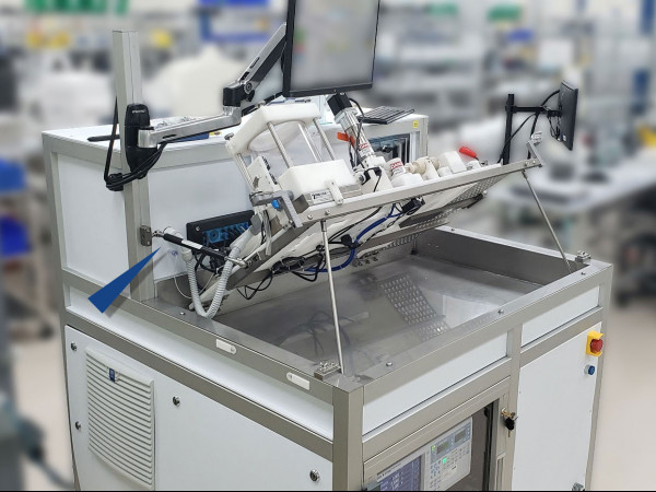 Motion control of test systems for medical pumps